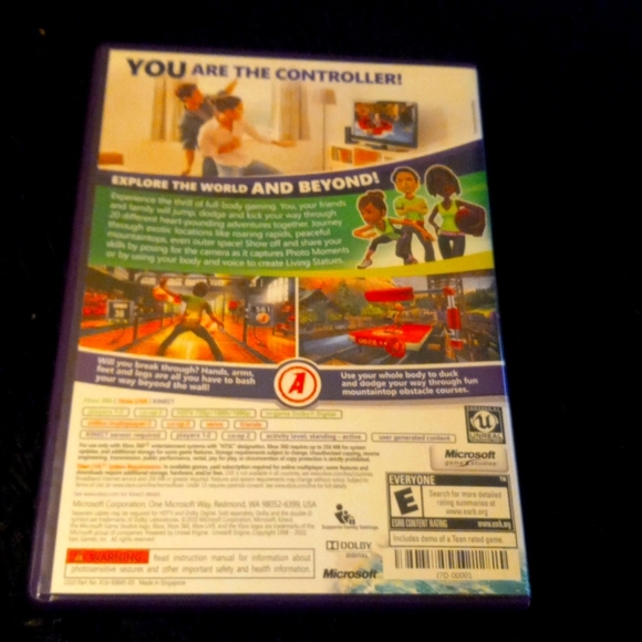 Lot 43 X Box 360 kinect Adventures game - Picture 4 of 4